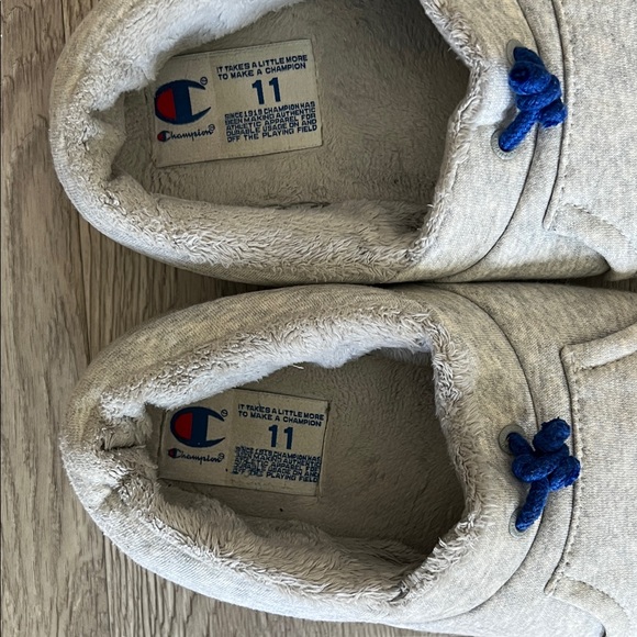 Champion University II Gray Slippers Men's Shoes Red Blue Sole Sz 11 - Picture 10 of 12